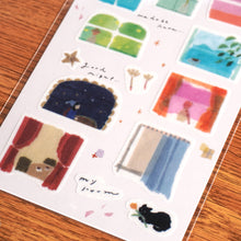 Load image into Gallery viewer, Miki Tamura washi tape sticker "Windows/Marche" from Japan