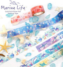 Load image into Gallery viewer, Marin Life washi tape Gold foil masking tape from Japan
