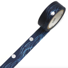 Load image into Gallery viewer, Silver foil Masking tape Ariane GERARD "Lune de encre" Moon washi tape from Japan