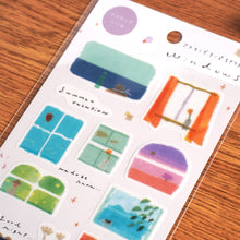Load image into Gallery viewer, Miki Tamura washi tape sticker "Windows/Marche" from Japan