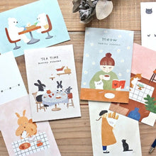 Carica l'immagine nel visualizzatore di Gallery, Mariko Fukuoka Post card set -meow-