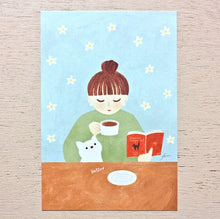 Carica l'immagine nel visualizzatore di Gallery, Mariko Fukuoka Post card set -meow-