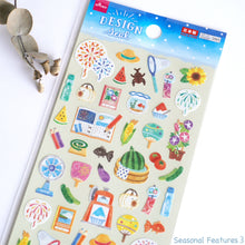 Charger l'image dans la galerie, Design seal "Summer" sticker from Japan by DAISO