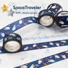 Carica l'immagine nel visualizzatore di Gallery, Masking tape "Space Traveler" from Japan Washi tape