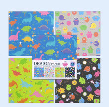 Carica l'immagine nel visualizzatore di Gallery, Design Paper "Colorful friend" Origami, Chiyogami