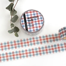 Lade das Bild in den Galerie-Viewer, Masking tape"plaid2" washi tape from Japan by mind wave