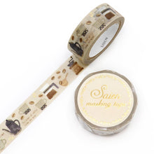 Carica l'immagine nel visualizzatore di Gallery, Masking tape "Coffee Time" from Japan Washi tape