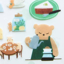 Load image into Gallery viewer, Clear sticker "Mariko Fukuoka"- tea time- cozyca products Hyogensha