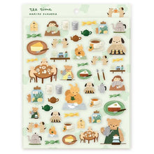 Load image into Gallery viewer, Clear sticker "Mariko Fukuoka"- tea time- cozyca products Hyogensha