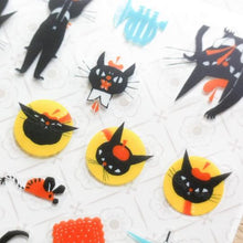 Carica l'immagine nel visualizzatore di Gallery, Clear sticker "Black cat Robin"- With Robin the black cat vol.1- cozyca products Hyogensha