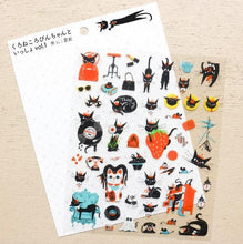 Carica l'immagine nel visualizzatore di Gallery, Clear sticker "Black cat Robin"- With Robin the black cat vol.1- cozyca products Hyogensha