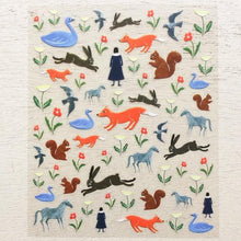 Carica l'immagine nel visualizzatore di Gallery, Clear sticker "Shuku Nishi"-garden- cozyca products Hyogensha