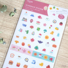 Load image into Gallery viewer, Schedule Sticker "Yuru Illustration"