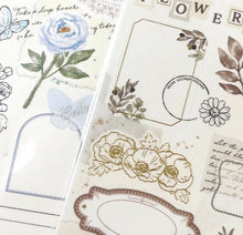 Lade das Bild in den Galerie-Viewer, Sticker Selection "white Collage" from Japan by GAIA