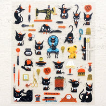 Carica l'immagine nel visualizzatore di Gallery, Clear sticker "Black cat Robin"- With Robin the black cat vol.1- cozyca products Hyogensha