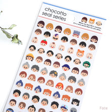 Carica l'immagine nel visualizzatore di Gallery, chocotto seal "Face" mini sticker from Japan<GAIA>