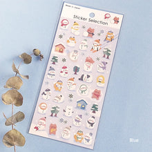 Lade das Bild in den Galerie-Viewer, Sheet sticker "Powa Powa Snowman" by GAIA from Japan