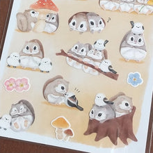 Carica l'immagine nel visualizzatore di Gallery, Sticker selection sticker "Siberian flying squirrel" by GAIA from Japan