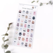 Carica l'immagine nel visualizzatore di Gallery, Sticker selection "mosa mosa animal" sticker from Japan by GAIA