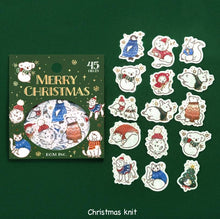 Lade das Bild in den Galerie-Viewer, Flake Seal Christmas Limited "alphabet/Knit" by BGM flake sticker