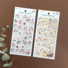 Carica l'immagine nel visualizzatore di Gallery, Sticker selection sticker "Siberian flying squirrel" by GAIA from Japan