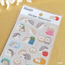 Carica l'immagine nel visualizzatore di Gallery, Sticker selection sticker "Hedgehog" by GAIA from Japan