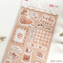 Charger l'image dans la galerie, Awairo Cafe seal from Japan by Daiso sheet sticker