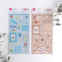Charger l'image dans la galerie, Awairo Cafe seal from Japan by Daiso sheet sticker