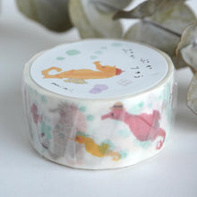Load image into Gallery viewer, Masking Tape Miki Tamura"Floating Seahorse"