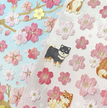 Lade das Bild in den Galerie-Viewer, Sticker Selection "WA-SAKURA/Shibainu & Sakura" by GAIA from Japan