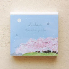 Charger l'image dans la galerie, Yuko Omori Sakura memo pads by cozyca products from Japan