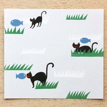 Carica l'immagine nel visualizzatore di Gallery, Shuku Nishi NEKO to SAKANA(Cat and Fish) memo pads by cozyca products from Japan