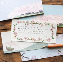 Charger l'image dans la galerie, Yuko Omori -SAKURA- Ippitsusen (mini letter paper) by cozyca products hyougensha from Japan