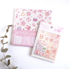Carica l'immagine nel visualizzatore di Gallery, Design Paper -SAKURA Tour/Sweets- Origami, Chiyogami