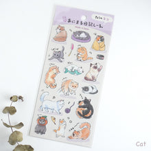 Load image into Gallery viewer, Sheet sticker "Animal Diary seal" by GAIA from Japan