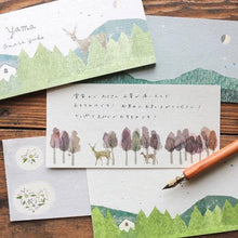 Charger l'image dans la galerie, Yuko Omori -YAMA(Mountain)- Ippitsusen (mini letter paper) by cozyca products hyougensha from Japan