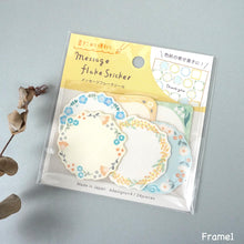 Lade das Bild in den Galerie-Viewer, Massage flake sticker -Flower/Frame- from Japan by GAIA