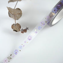 Lade das Bild in den Galerie-Viewer, Clear Mat tape gold foil -line flower-