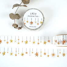 Lade das Bild in den Galerie-Viewer, COZY masking tape -STAR GARLAND- from Japan by mind wave washi tape