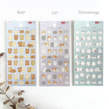 Load image into Gallery viewer, animal sticker from Japan by Daiso
