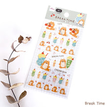 Load image into Gallery viewer, animal clear seal Sheet sticker from Japan by Daiso