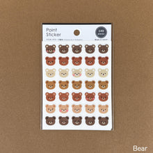 Load image into Gallery viewer, Point Sticker -Bear/Panda- washi sticker from Japan by GAIA