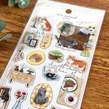 Load image into Gallery viewer, with animals sticker from Japan by mind wave