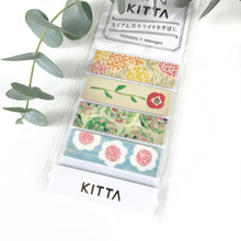 Load image into Gallery viewer, KITTA -Flower 2- from Japan masking tape sticker