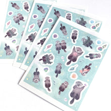 Load image into Gallery viewer, Tracing Die cut sticker -Warm Sea Otter- from Japan