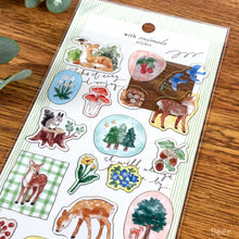 Load image into Gallery viewer, with animals sticker from Japan by mind wave