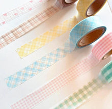 Charger l'image dans la galerie, Masking tape -Pattern 18 Pink checkered- washi tape from Japan by mind wave