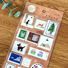 Charger l'image dans la galerie, Miki Tamura washi sticker -Forest Stamp Autumn Winter- from Japan