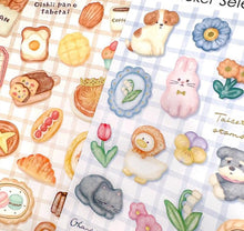 Load image into Gallery viewer, Sticker selection -Bread and Sweets/Animal and Flower- sticker from Japan by GAIA