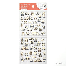 Lade das Bild in den Galerie-Viewer, Schedule Sticker -Panda/Parakeet- from Japan by GAIA